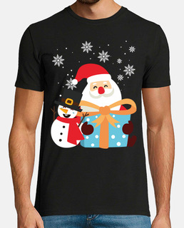 Papa Noel y Muñeco de Nieve Regalo