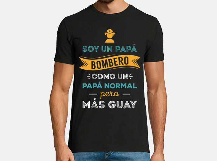 Papa pompier,cadeau père,pompier' T-shirt Homme