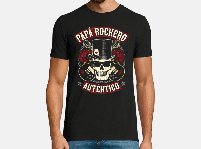 consumidor bestia canal Camisetas Papa rockero - Envío Gratis | laTostadora