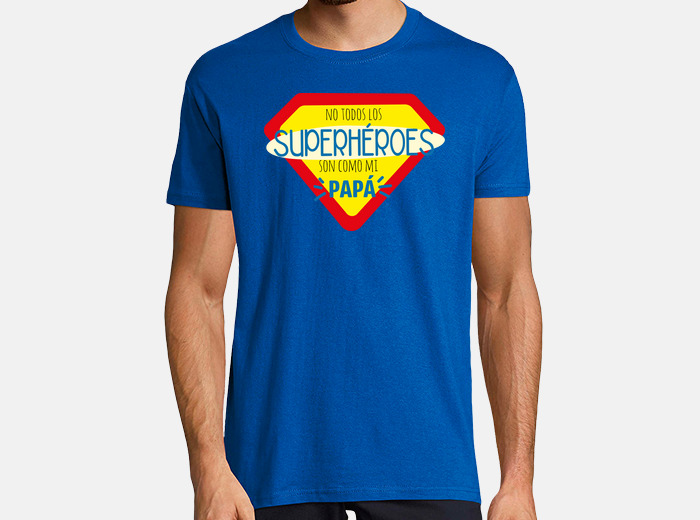 dirección Melódico Sofocar Camiseta papá superhéroe, hombre | laTostadora