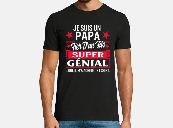 Tee shirt homme fete des peres