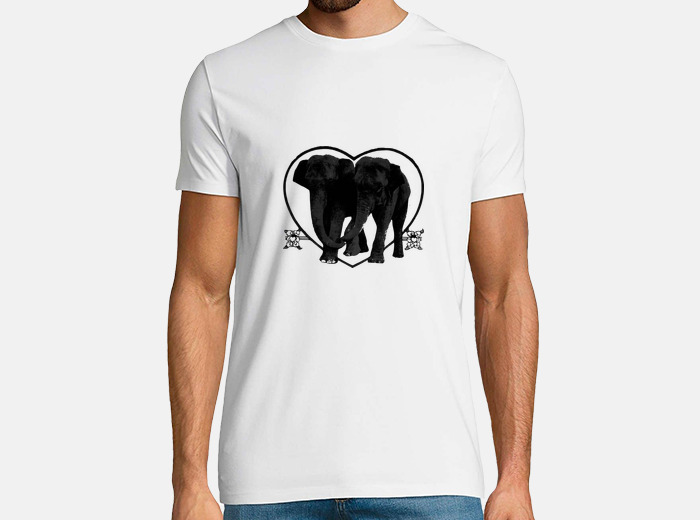 Camiseta pareja de elefantes | laTostadora Camiseta pareja de elefantes | laTostadora