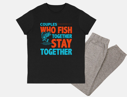 parejas que pescan juntas permanecen ju