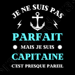 Spreadshirt Capitaine de Bateau Humour Toujours Raison Cadeau