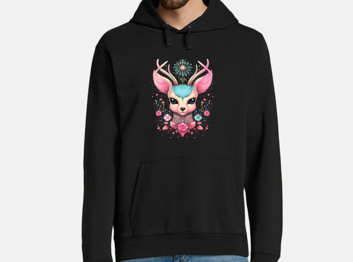 Pastel goth creepy deer gothic kawaii hoodie tostadora