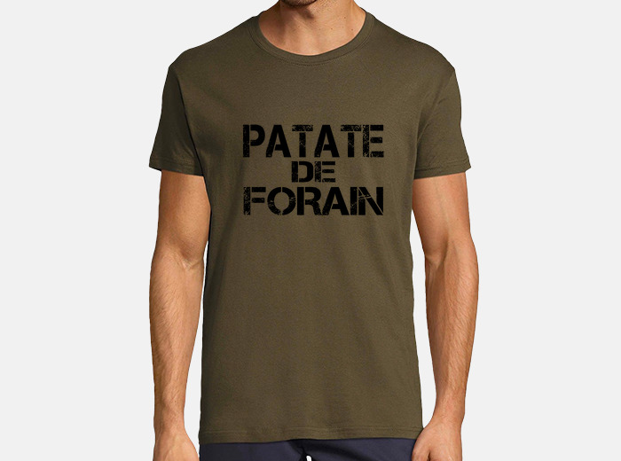 Tee shirt patate forain version noir tostadora