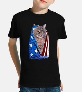 The Mountain Mens Patriotic Kitten Adult T-Shirt 