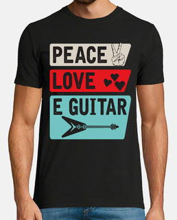 paz amor e guitarra música instrumento
