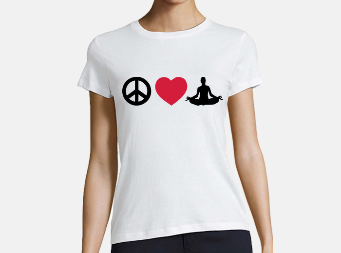 Peace love yoga t-shirt