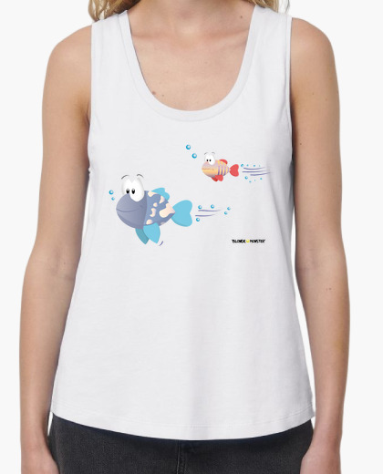Camiseta Peces tirantes mujer | laTostadora Camiseta de tirantes con peces |