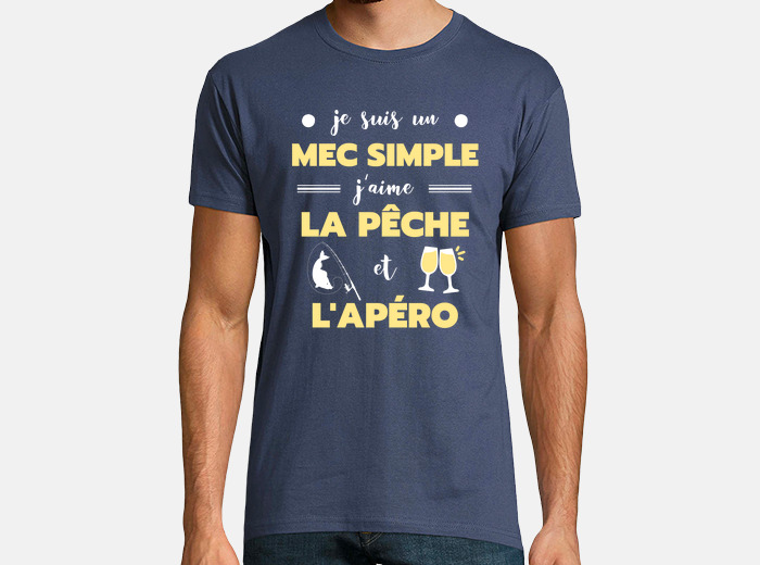 T shirt humour online peche