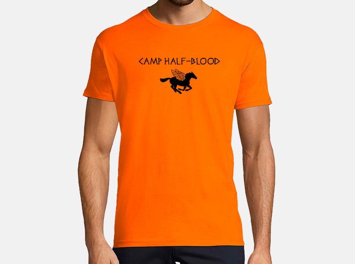  TOOLOUD Camp Half Blood - Camiseta para hombre de media sangre,  Azul acuático : Ropa, Zapatos y Joyería