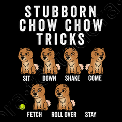 Sudadera perro chow chow stubborn laTostadora