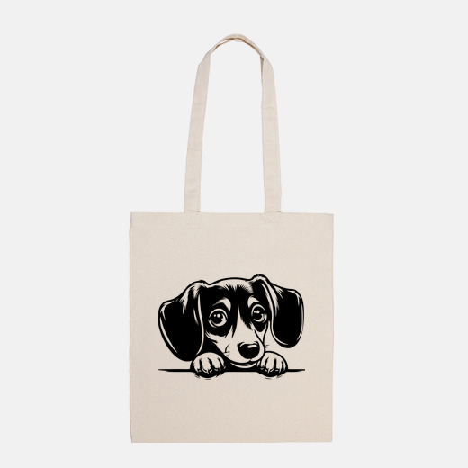 Bolsa perro salchicha cachorro demasiado lindo perro perra de