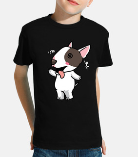 perro bull terrier miniatura gracioso