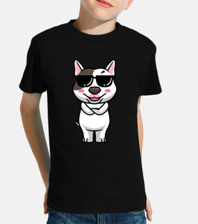 perro bull terrier miniatura gracioso