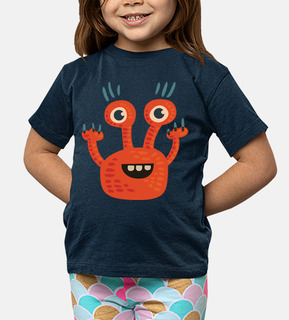 personaje de dibujos animados de color naranja divertida