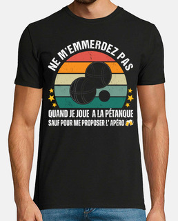 Pétanque et apéro humour bouliste cadeau