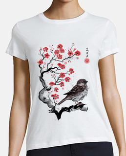 petit moineau sumi-e