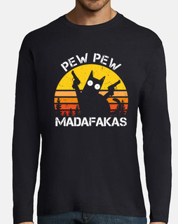 Pew Pew Madafakas Funny Cat Crazy Cat