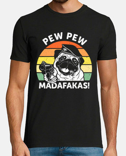 Pew Pew Madafakas Funny Hund Crazy Dog