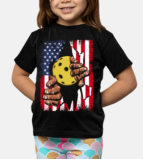 Pickleball American Flag Pickleballer