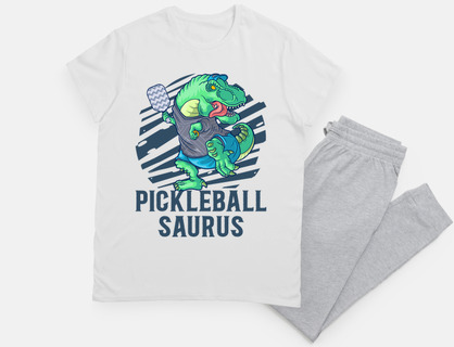 pickleball saurus dinosaur t-rex