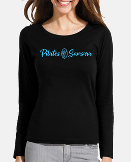 Pilates Samsara - Camiseta Chica - manga larga - Negra