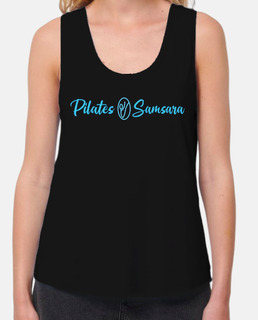 Pilates Samsara - Camiseta Chica - tirantes - Negra