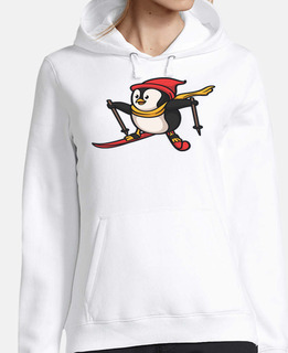 pinguino con gli sci