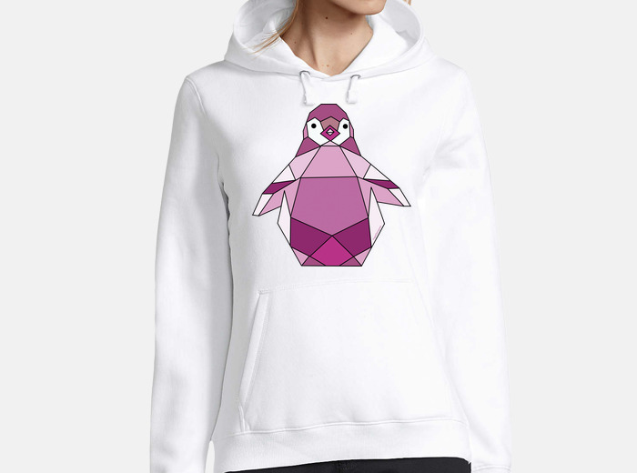 Pink penguin hoodie tostadora