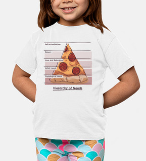 piramide psicologia pizza t-shirt bambino