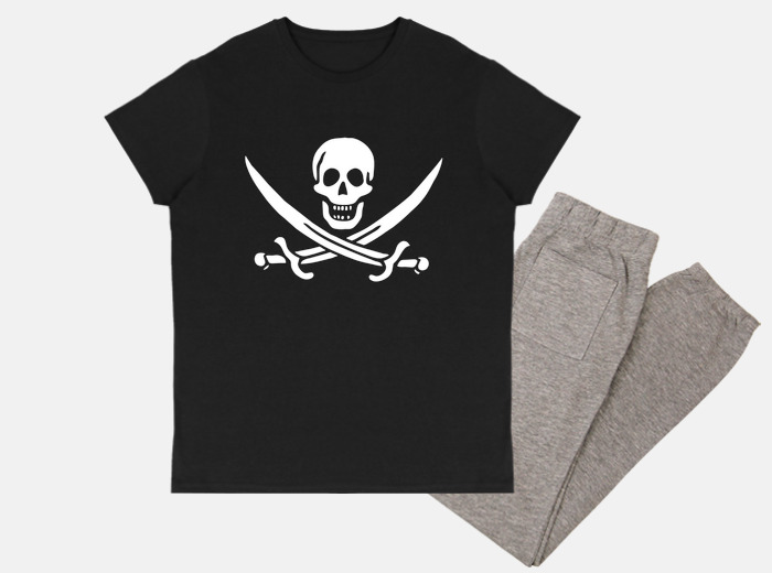 Pyjama pirate, symbole, tête de mort, cadeau