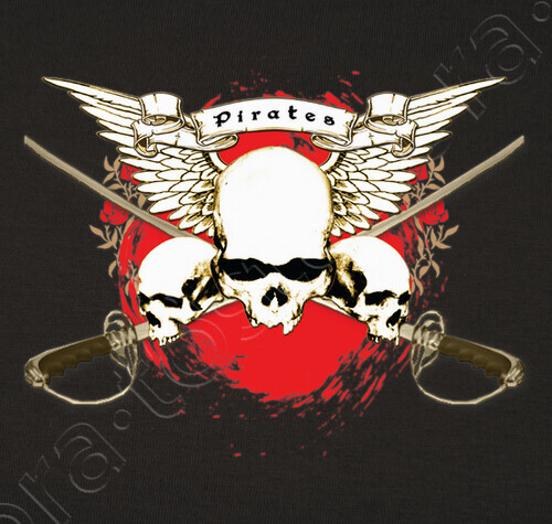 pirates skulls t shirt
