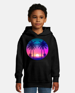 plage de palmiers - aube du néon
