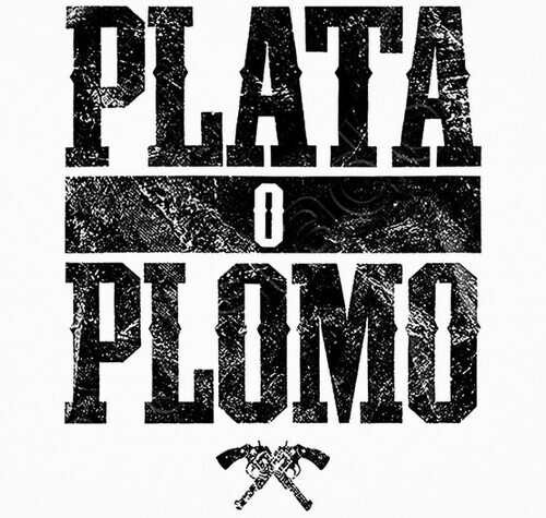 Plata O Plomo Pablo Escobar Portrait Heren T-Shirt bnft Wit, wit, XXL Plata O Plomo Pablo Escobar Portrait Heren T-Shirt bnft Wit, wit, XXL
