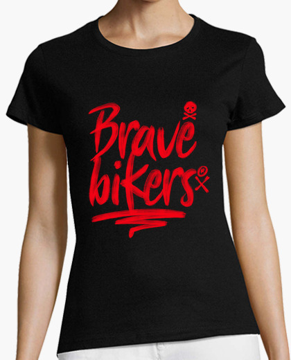 Playera Brave Bikers Brush Red