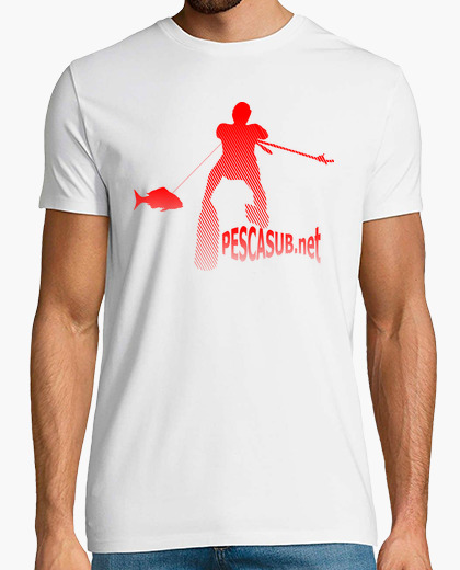 Playera Camiseta blanca - Silueta roja