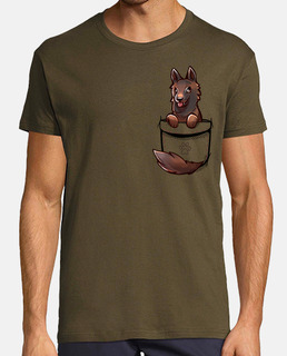 poche mignon chien malinois belge - chemise homme