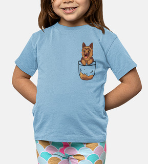 Pocket Cute German Shepherd - Kids shirt