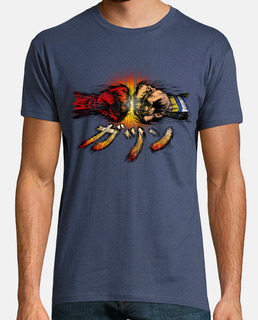 poings affrontement chemise