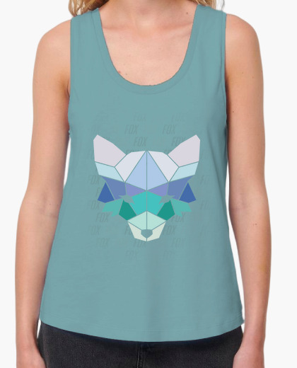 Polygonal colored shirt fox t-shirt