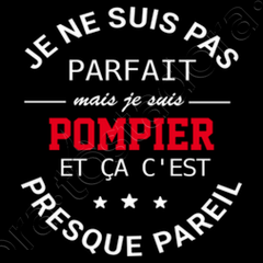 Humour sapeur-pompier personnalisé cadeau pompier' Sweat à capuche premium  Homme