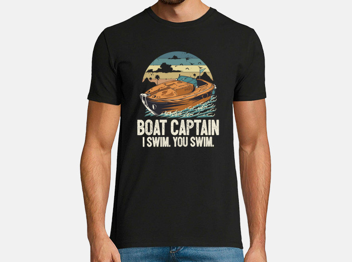 Pontoon Captain - Pontoon Boat Accessories Men's T-shirt Back