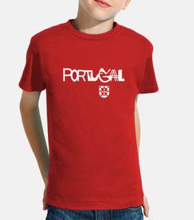 portugal camiseta texto escudo bl