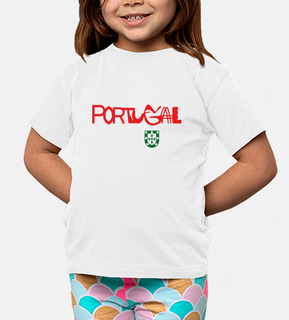 portugal camiseta texto escudo color