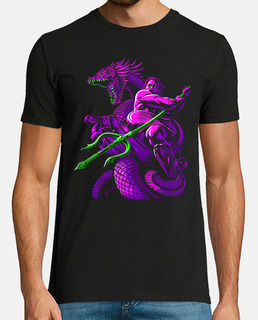 poséidon avec trident et dragon