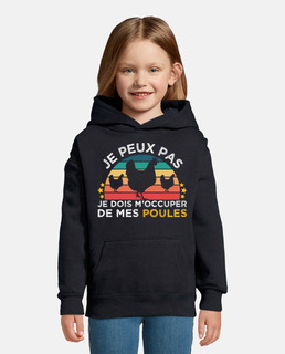 Poules humour je peux pas cadeau fermier
