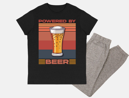 Powered by Beer Vintage Gift Idea