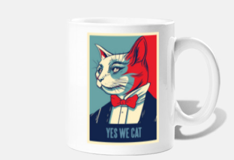 president cat mug